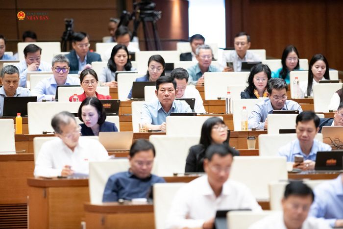 Các đại biểu tham dự phiên họp. Ảnh: Lâm Hiển