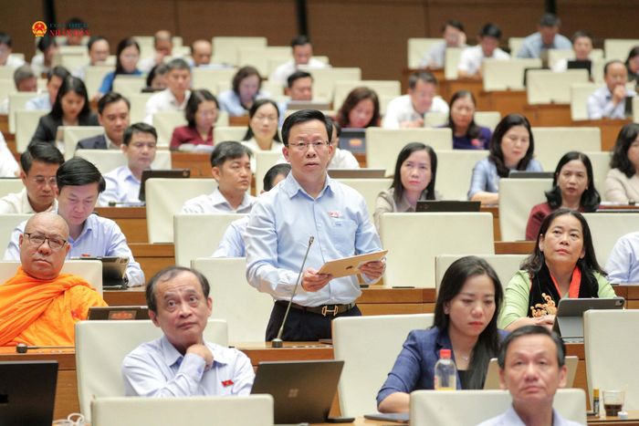 ĐBQH Lê Minh Nam (TP. Cần Thơ) phát biểu. Ảnh Hồ Long