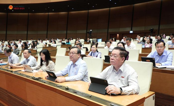 Các đại biểu tham dự phiên họp. Ảnh: Khánh Duy