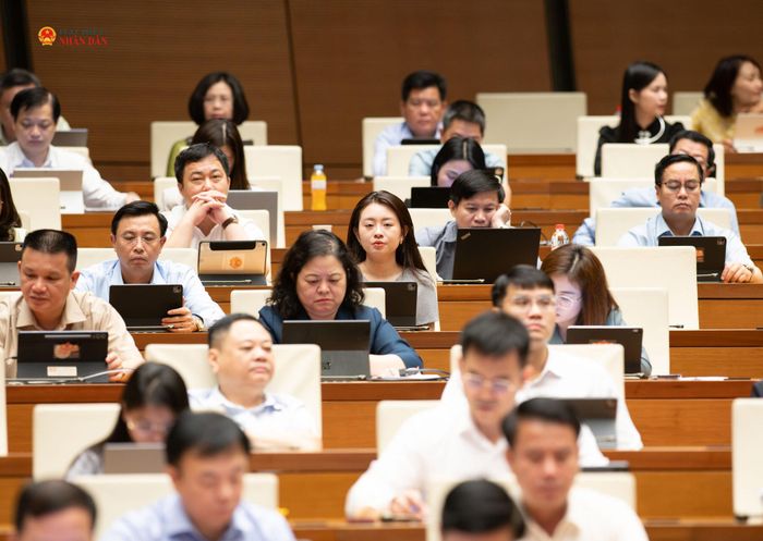 Các đại biểu tham dự phiên họp. Ảnh: Lâm Hiển