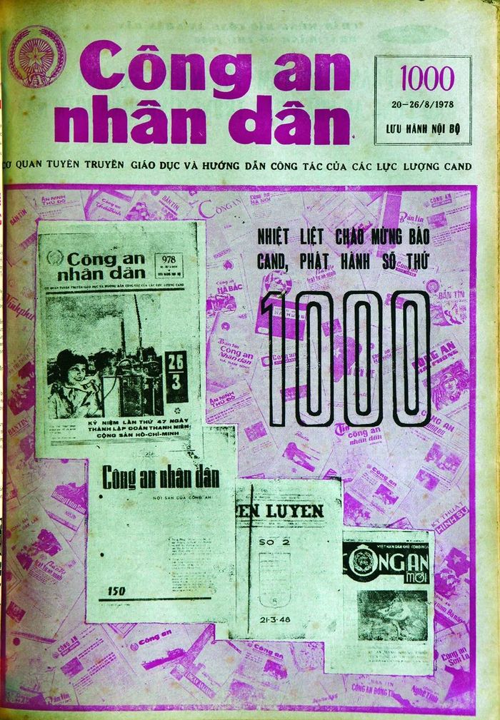  Báo CAND kỷ niệm số ra 1000 - là năm thứ 32 trong lịch sử Báo CAND (20/8/1978). 