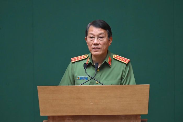 Bộ trưởng Lương Tam Quang phát biểu tại hội nghị.