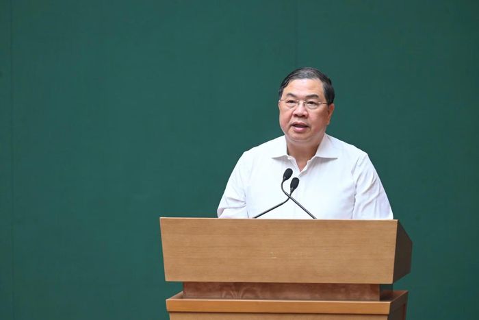 Phó Thủ tướng Thường trực Chính phủ Phạm Gia Túc phát biểu tại hội nghị.