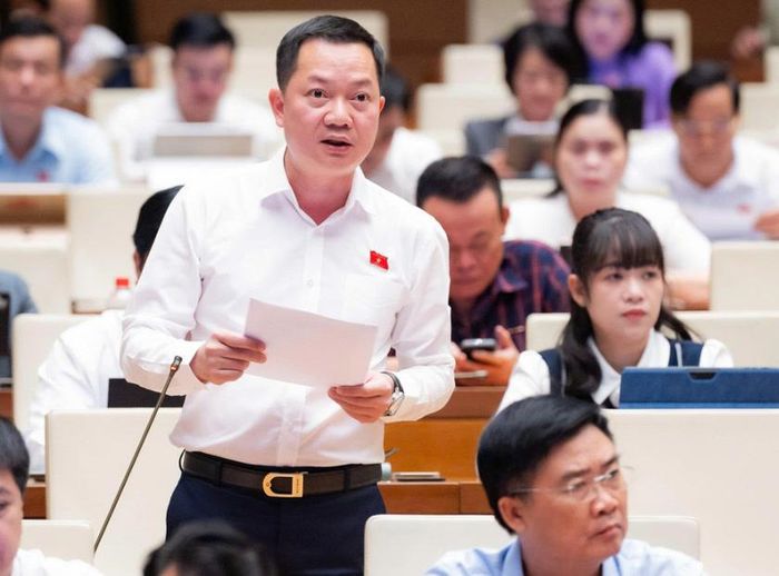 Đại biểu Trịnh Xuân An phát biểu. Ảnh: Cổng thông tin điện tử Quốc hội