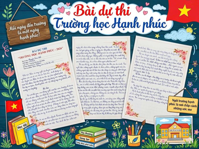 Bài dự thi viết tay nắn nót của em Nguyễn Trâm Anh – học sinh lớp 5A2, Trường Tiểu học Phú Diễn (Hà Nội)