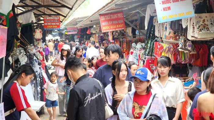Đông đảo du khách đến tham quan tạo thêm sinh kế cho người dân xã Đàm Thủy.