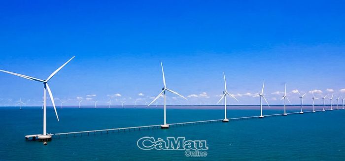 Các dự án điện gió ven biển phát huy tiềm năng năng lượng tái tạo, tạo nền tảng phát triển Trung tâm công nghiệp năng lượng quốc gia tại Cà Mau. (Ảnh tư liệu)