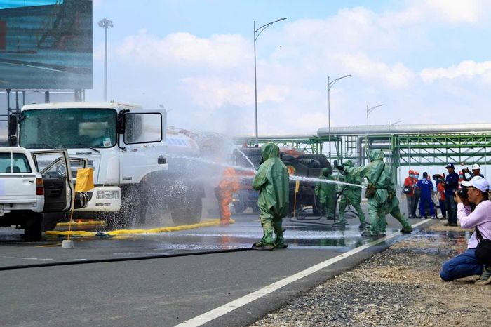 Các lực lượng phối hợp nhịp nhàng tại cuộc diễn tập