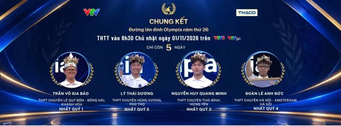 Cuộc đối đầu của 4 thí sinh xuất sắc nhất năm.
