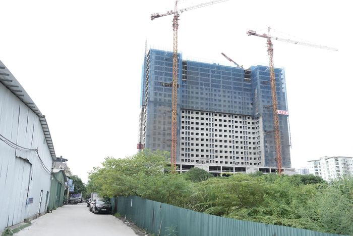 Dự án nhà ở xã hội Hạ Đình, phường Thanh Liệt. Ảnh: Hồng Thái