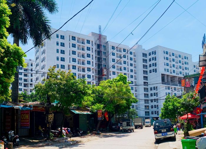 Dự án nhà ở xã hội CT3 Kim Chung, xã Thiên Lộc. Ảnh: Hồng Thái