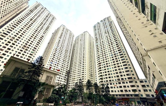 Tổ hợp chung cư HH Linh Đàm, phường Hoàng Liệt. Ảnh: NT