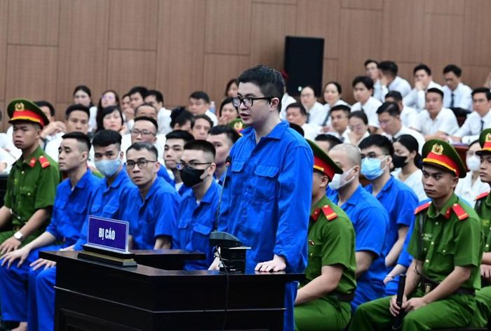 Phó Đức Nam (Mr Pips) tại phiên toà. Ảnh: N.M