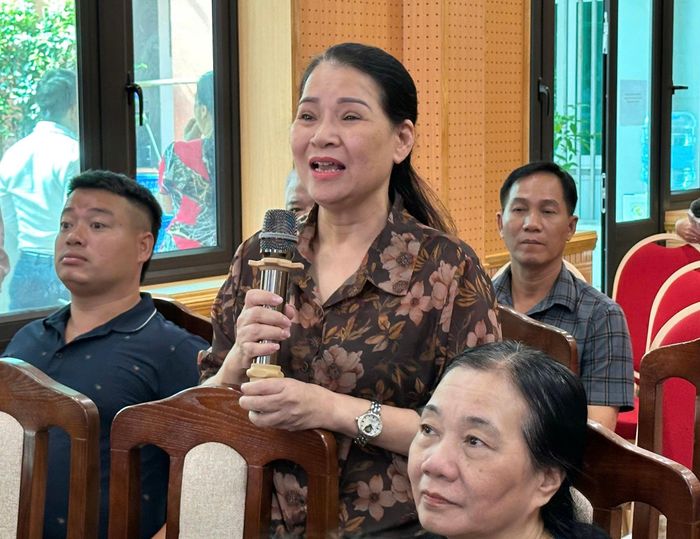 Đại diện doanh nghiệp nêu ý kiến. Ảnh: Mai Duyên