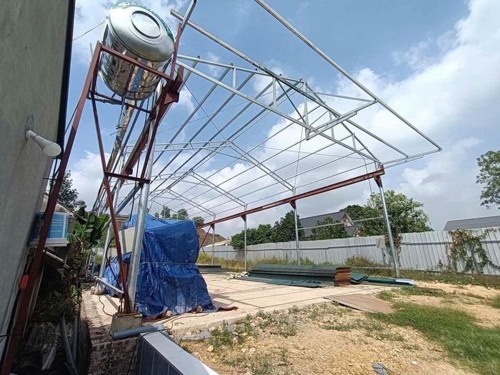 Hình ảnh công trình vi phạm trên địa bàn, người dân đã chủ động tháo dỡ trước thời điểm cưỡng chế. Ảnh: ĐH
