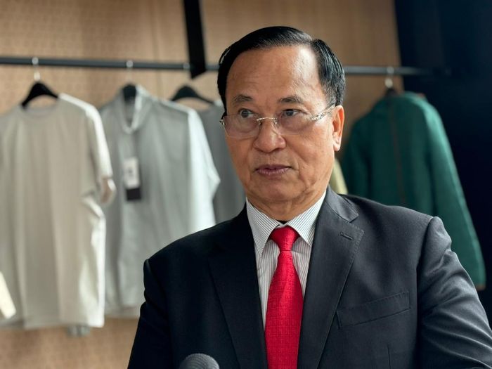 Ông Vũ Đức Giang, Chủ tịch Hiệp hội Dệt may Việt Nam. Ảnh: Kiều Thoan Thu