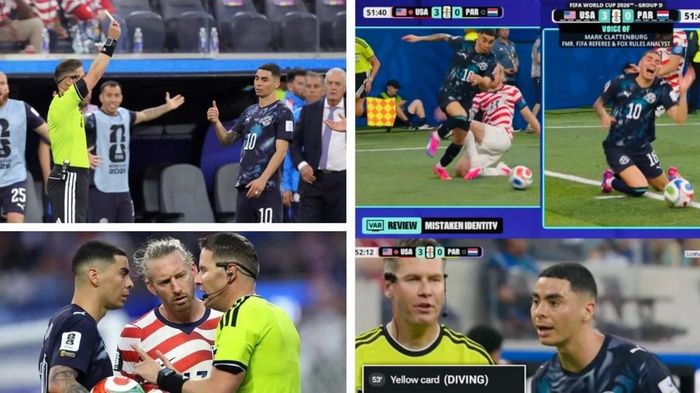 Tình huống phạt ngược thẻ vàng hiếm thấy ở World Cup