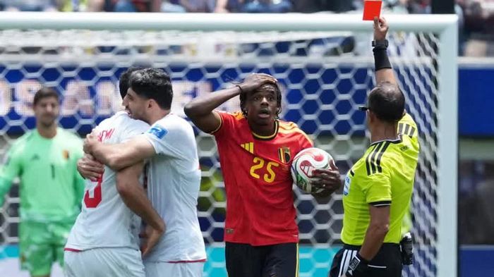 World Cup 2026: Thẻ đỏ nghiệt ngã khiến Bỉ chia điểm trước Iran