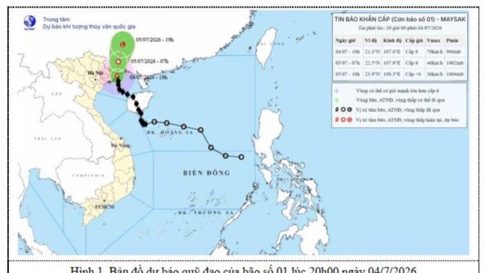 Tin b&atilde;o khẩn cấp (Cơn b&atilde;o số 1)