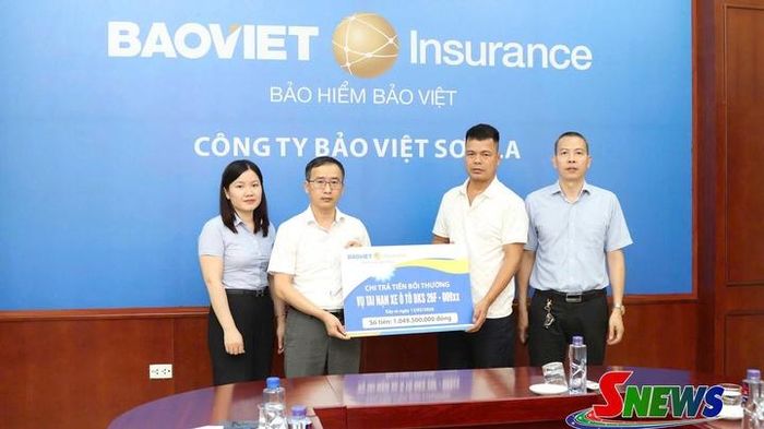 Chi trả hơn 1 tỷ đồng bảo hiểm vật chất xe &ocirc; t&ocirc;