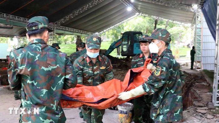 Đã quy tập 29 bộ hài cốt liệt sĩ tại Công viên Lê Thị Riêng