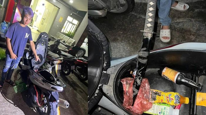 Xử l&yacute; nam thanh ni&ecirc;n mang kiếm trong cốp xe để 'ph&ograve;ng th&acirc;n'