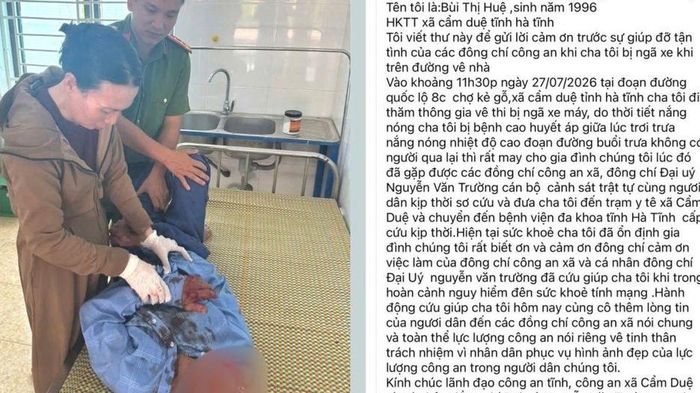 Người đ&agrave;n &ocirc;ng đang đi xe m&aacute;y bất ngờ ng&atilde; gục giữa đường vắng, may mắn gặp '&acirc;n nh&acirc;n'