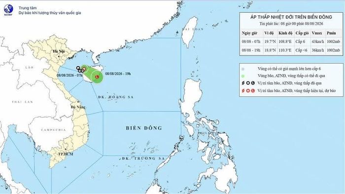 Áp thấp nhiệt đới trên Biển Đông có khả năng mạnh lên thành bão
