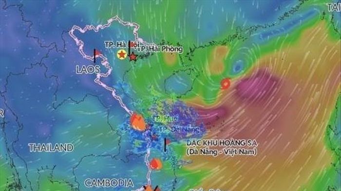 Bão số 5 không thay đổi cường độ, hướng về vùng biển phía Đông Bắc khu vực Bắc Biển Đông
