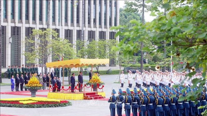 Tổng Bí thư, Chủ tịch nước Tô Lâm chủ trì Lễ đón chính thức Tổng thống Myanmar