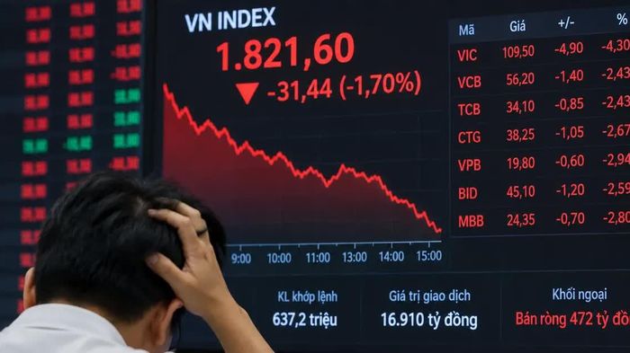 Áp lực bán phủ đỏ thị trường, VN Index mất hơn 31 điểm