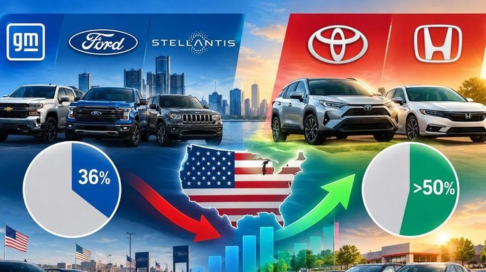 Cục diện mới tại thị trường ô tô Mỹ: Các đại gia Detroit mất dần thị phần vào tay khối xe châu Á