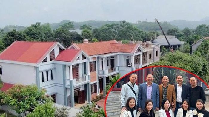5 anh em ở Phú Thọ xây nhà quây quần trên đất 3.000m2, không tường rào ngăn cách