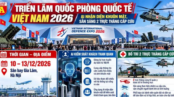 Triển lãm Quốc phòng 2026 ứng dụng AI nhận diện khuôn mặt