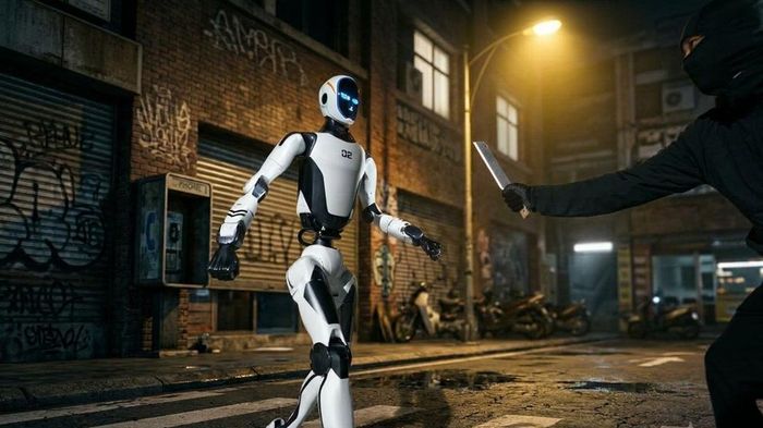 Trung Quốc ra mắt robot vệ sĩ có khả năng khống chế kẻ tấn công, nâng ô tô