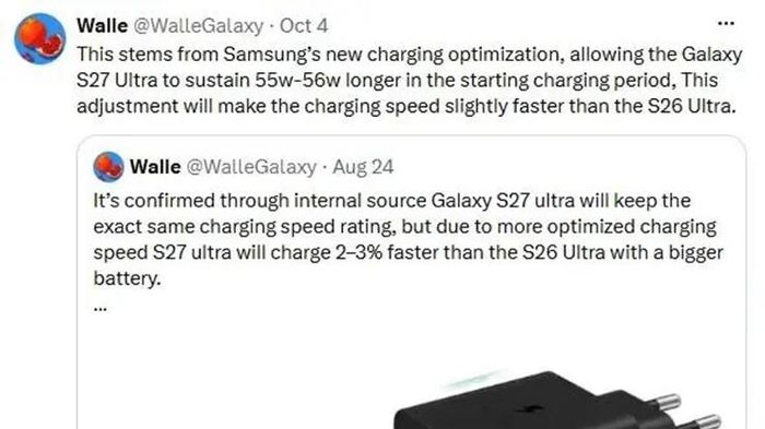 Galaxy S27 Ultra lộ bí quyết sạc nhanh hơn khiến nhiều người bất ngờ