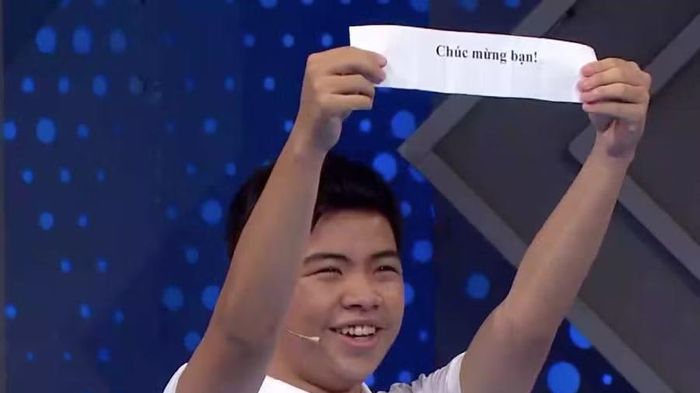 Dòng chữ 'Chúc mừng bạn' quyết định nam sinh vào thi quý Đường lên đỉnh Olympia